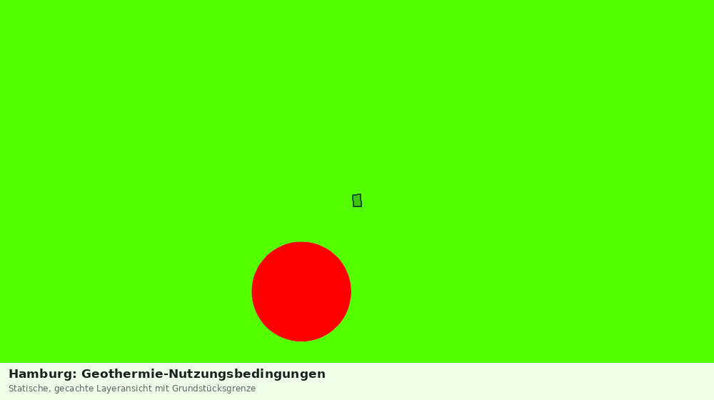 Statische Kartenansicht: Hamburg: Geothermie-Nutzungsbedingungen