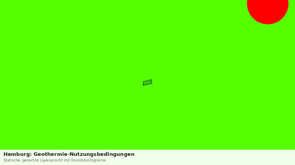 Statische Kartenansicht: Hamburg: Geothermie-Nutzungsbedingungen