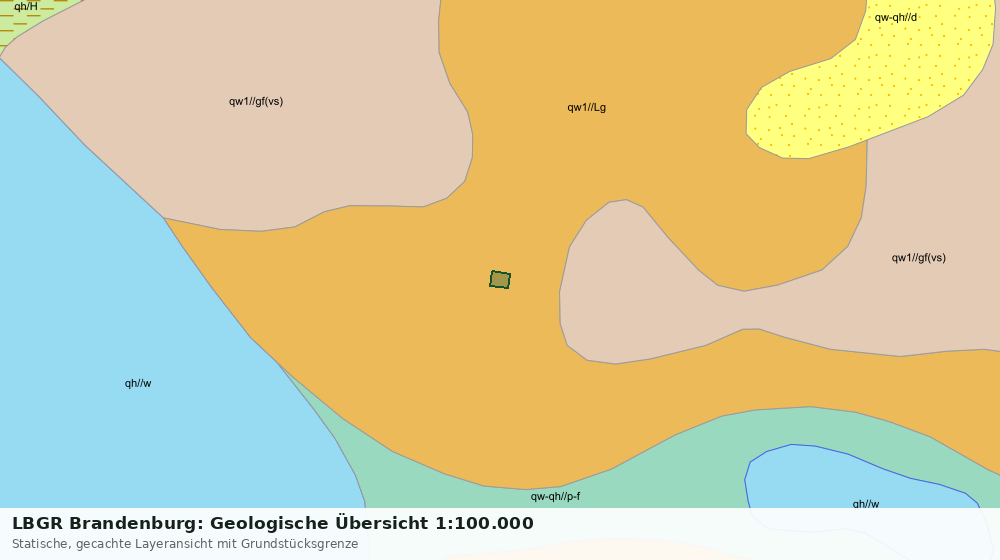Statische Kartenansicht: LBGR Brandenburg: Geologische Übersicht 1:100.000