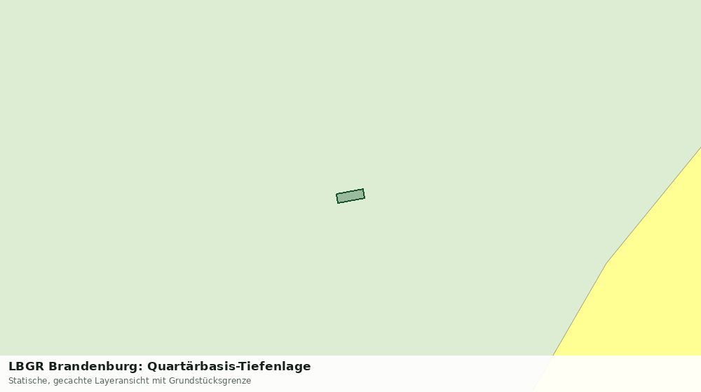 Statische Kartenansicht: LBGR Brandenburg: Quartärbasis-Tiefenlage