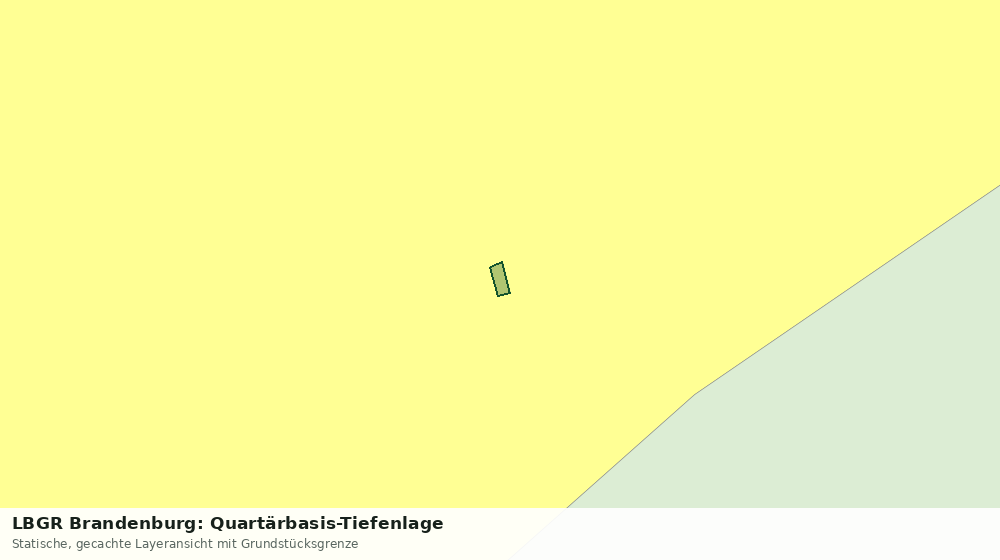 Statische Kartenansicht: LBGR Brandenburg: Quartärbasis-Tiefenlage