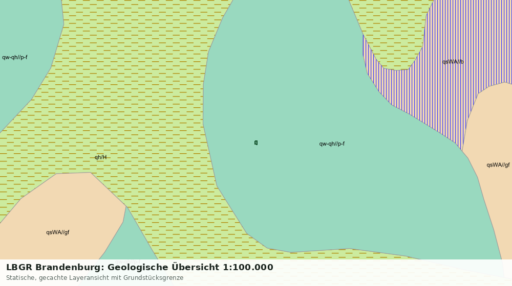 Statische Kartenansicht: LBGR Brandenburg: Geologische Übersicht 1:100.000