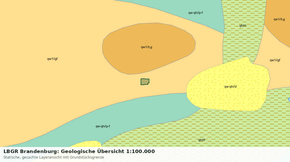 Statische Kartenansicht: LBGR Brandenburg: Geologische Übersicht 1:100.000