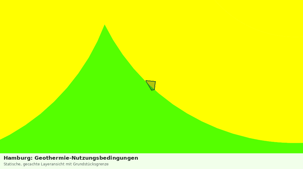 Statische Kartenansicht: Hamburg: Geothermie-Nutzungsbedingungen