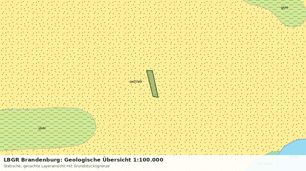 Statische Kartenansicht: LBGR Brandenburg: Geologische Übersicht 1:100.000