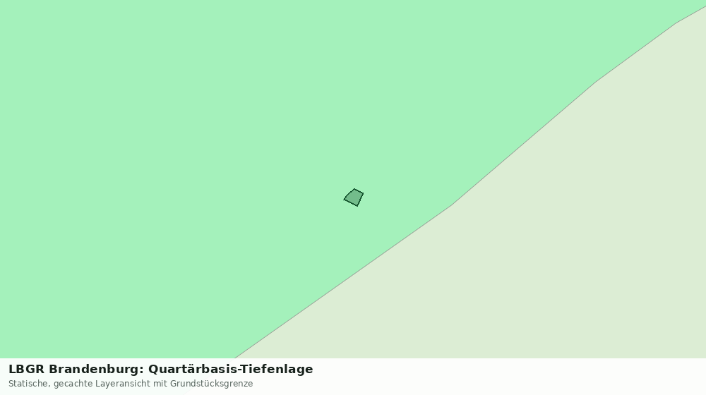 Statische Kartenansicht: LBGR Brandenburg: Quartärbasis-Tiefenlage