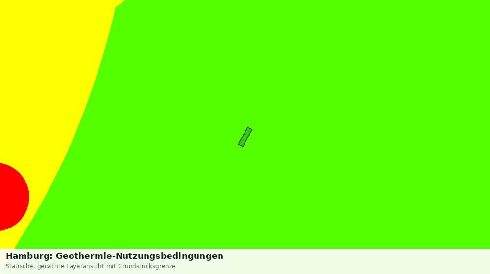 Statische Kartenansicht: Hamburg: Geothermie-Nutzungsbedingungen