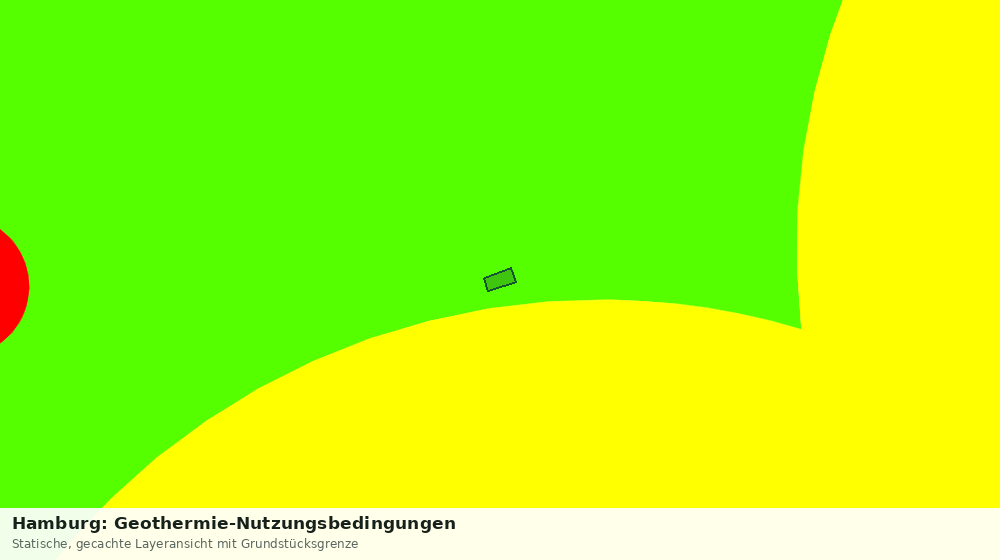 Statische Kartenansicht: Hamburg: Geothermie-Nutzungsbedingungen