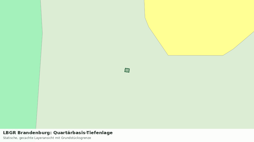 Statische Kartenansicht: LBGR Brandenburg: Quartärbasis-Tiefenlage
