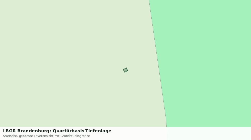 Statische Kartenansicht: LBGR Brandenburg: Quartärbasis-Tiefenlage