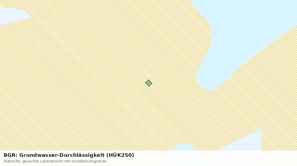 Statische Kartenansicht: BGR: Grundwasser-Durchlässigkeit (HÜK250)