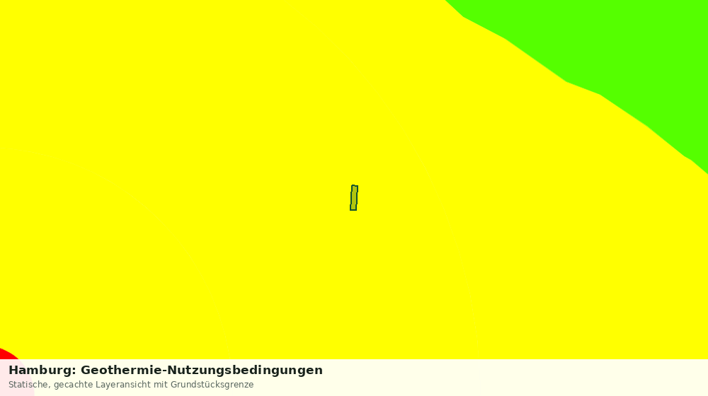 Statische Kartenansicht: Hamburg: Geothermie-Nutzungsbedingungen
