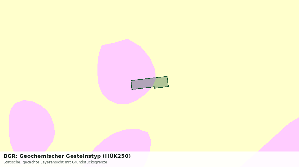 Statische Kartenansicht: BGR: Geochemischer Gesteinstyp (HÜK250)