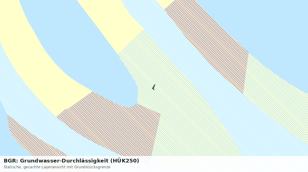 Statische Kartenansicht: BGR: Grundwasser-Durchlässigkeit (HÜK250)