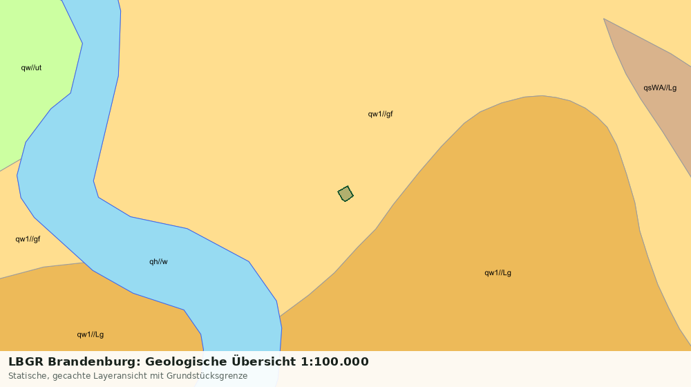 Statische Kartenansicht: LBGR Brandenburg: Geologische Übersicht 1:100.000