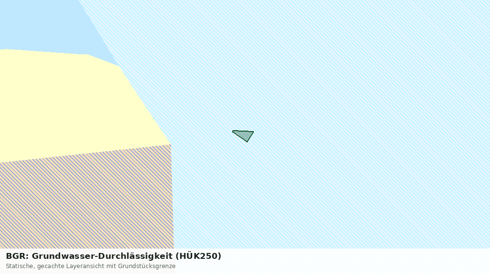 Statische Kartenansicht: BGR: Grundwasser-Durchlässigkeit (HÜK250)