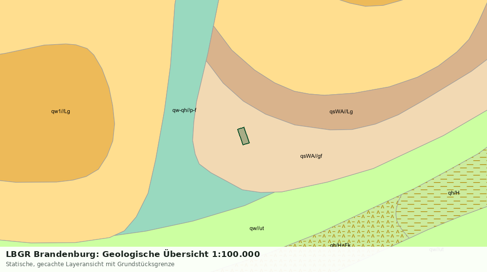 Statische Kartenansicht: LBGR Brandenburg: Geologische Übersicht 1:100.000