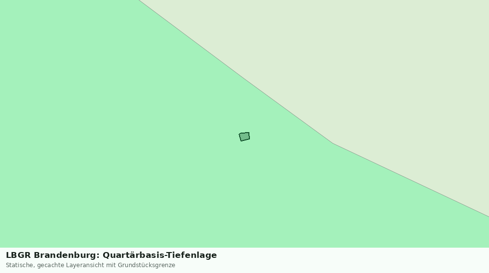 Statische Kartenansicht: LBGR Brandenburg: Quartärbasis-Tiefenlage