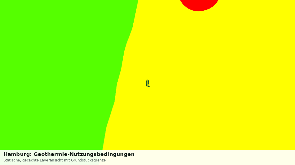 Statische Kartenansicht: Hamburg: Geothermie-Nutzungsbedingungen