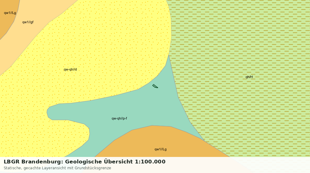 Statische Kartenansicht: LBGR Brandenburg: Geologische Übersicht 1:100.000
