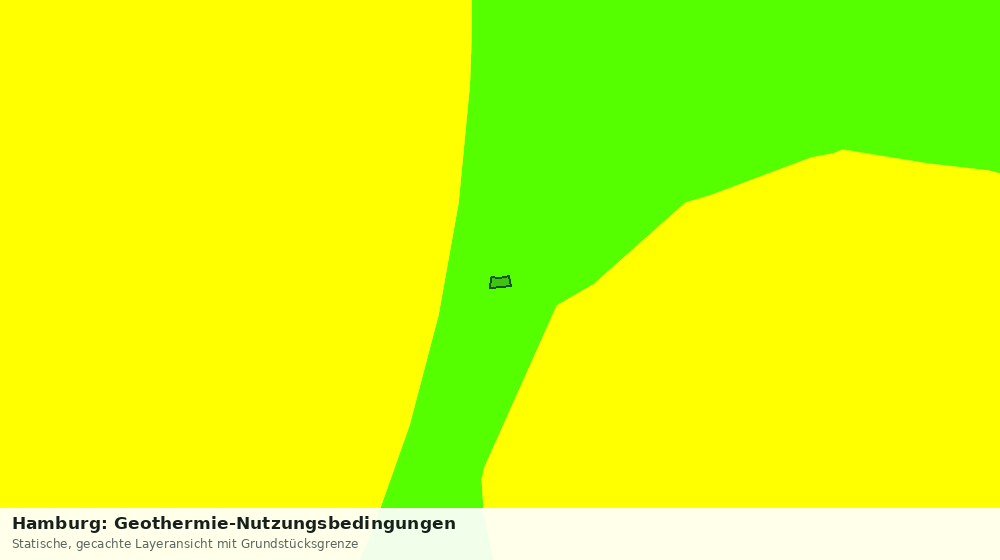 Statische Kartenansicht: Hamburg: Geothermie-Nutzungsbedingungen