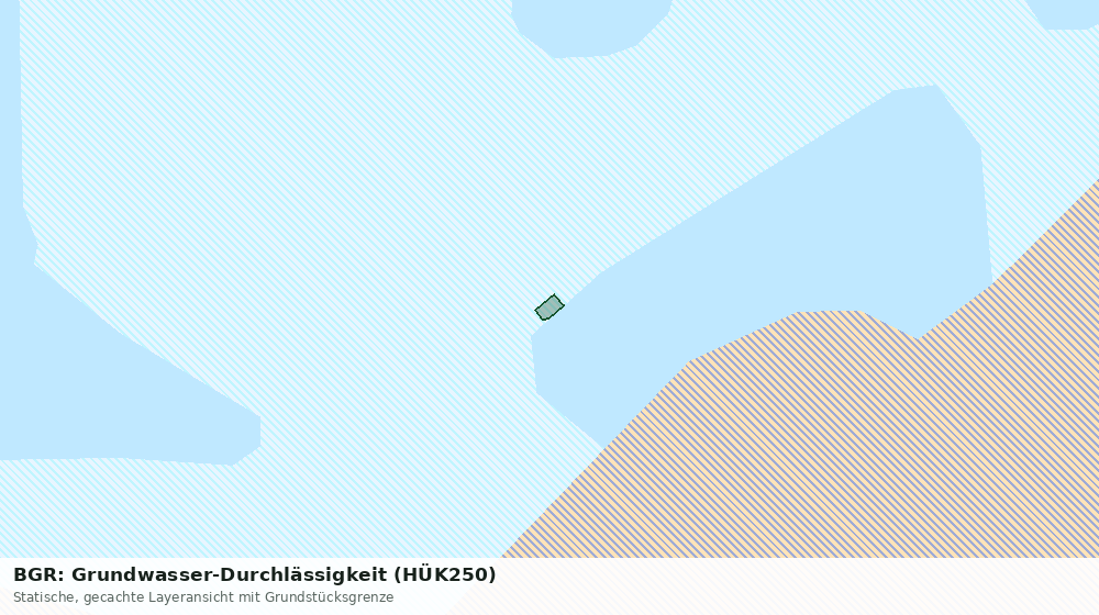 Statische Kartenansicht: BGR: Grundwasser-Durchlässigkeit (HÜK250)
