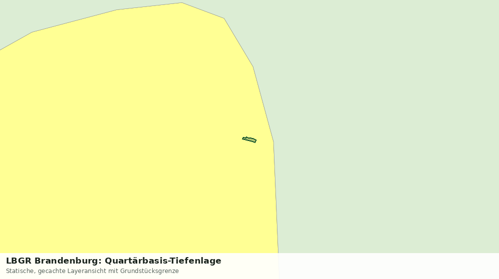 Statische Kartenansicht: LBGR Brandenburg: Quartärbasis-Tiefenlage