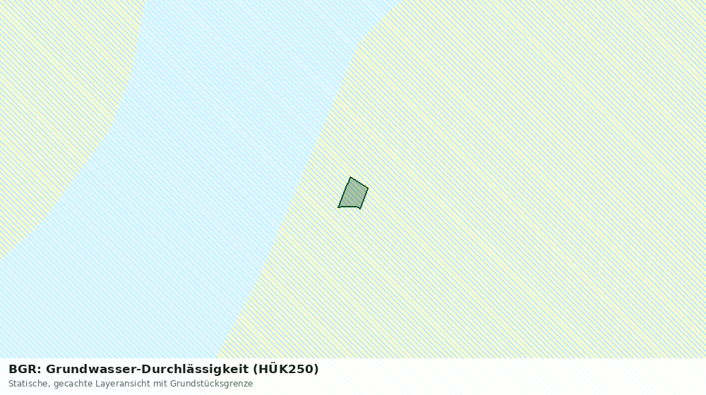 Statische Kartenansicht: BGR: Grundwasser-Durchlässigkeit (HÜK250)