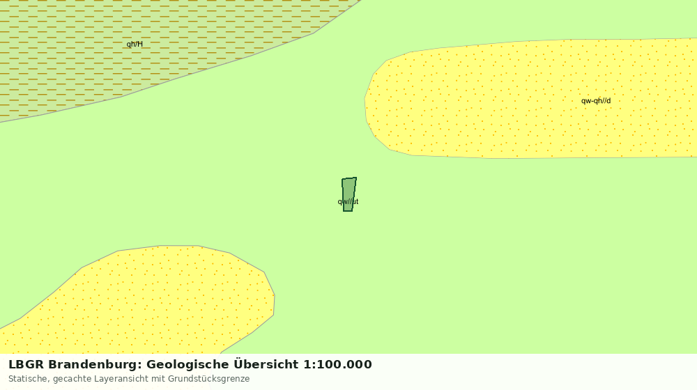 Statische Kartenansicht: LBGR Brandenburg: Geologische Übersicht 1:100.000