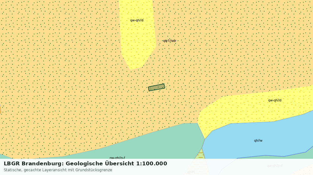 Statische Kartenansicht: LBGR Brandenburg: Geologische Übersicht 1:100.000