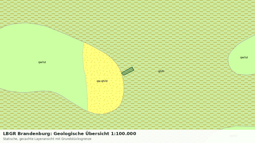 Statische Kartenansicht: LBGR Brandenburg: Geologische Übersicht 1:100.000