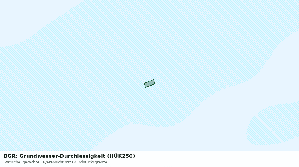 Statische Kartenansicht: BGR: Grundwasser-Durchlässigkeit (HÜK250)