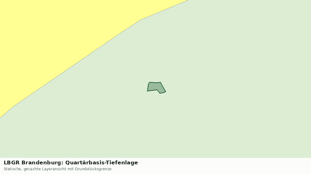Statische Kartenansicht: LBGR Brandenburg: Quartärbasis-Tiefenlage