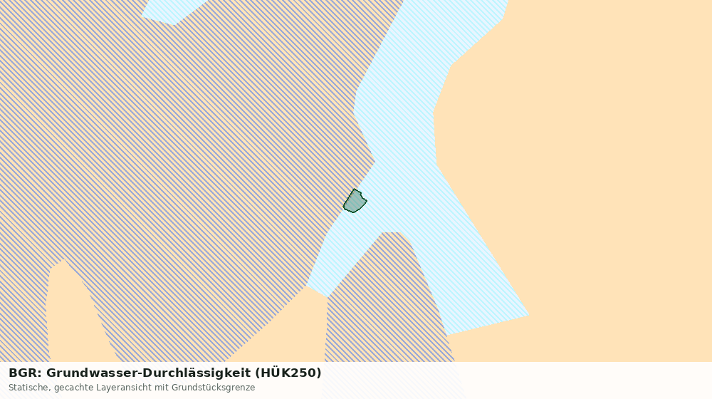 Statische Kartenansicht: BGR: Grundwasser-Durchlässigkeit (HÜK250)