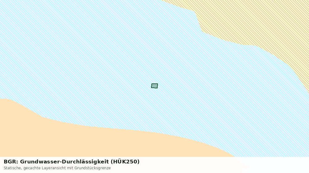 Statische Kartenansicht: BGR: Grundwasser-Durchlässigkeit (HÜK250)