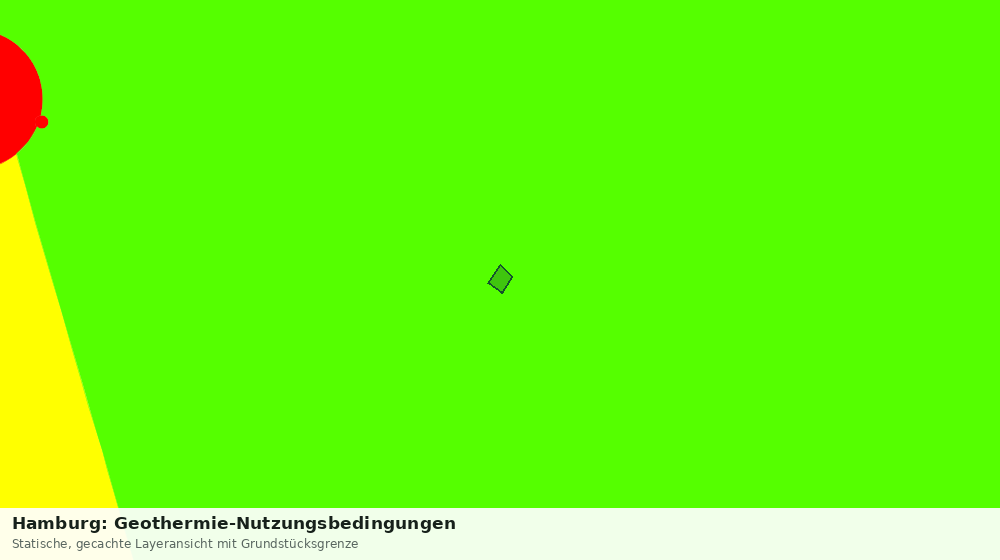 Statische Kartenansicht: Hamburg: Geothermie-Nutzungsbedingungen