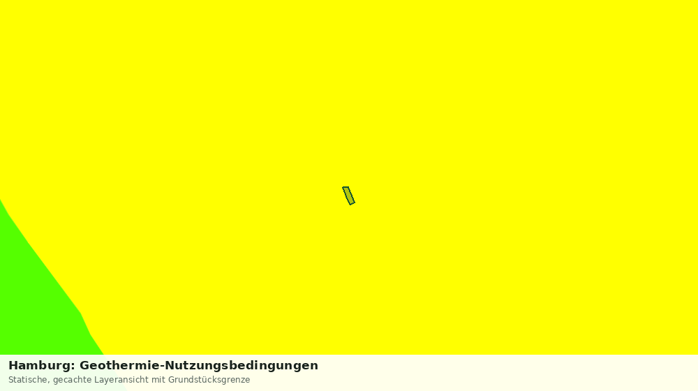Statische Kartenansicht: Hamburg: Geothermie-Nutzungsbedingungen