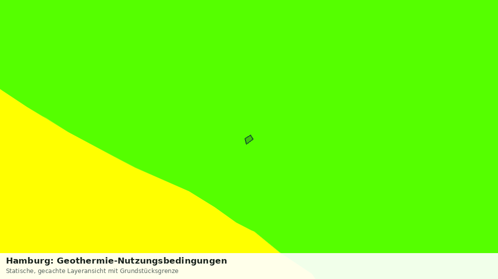 Statische Kartenansicht: Hamburg: Geothermie-Nutzungsbedingungen