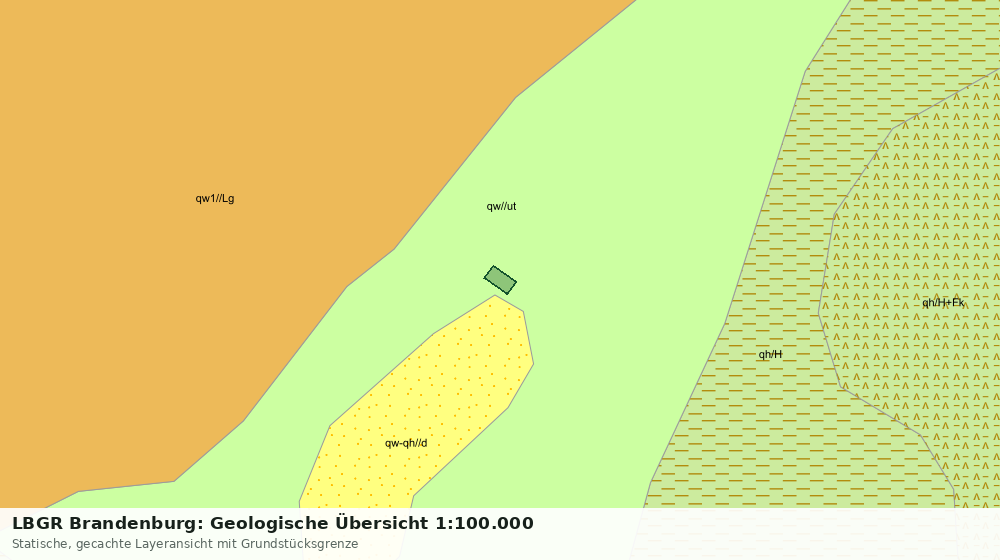 Statische Kartenansicht: LBGR Brandenburg: Geologische Übersicht 1:100.000