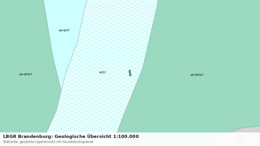 Statische Kartenansicht: LBGR Brandenburg: Geologische Übersicht 1:100.000