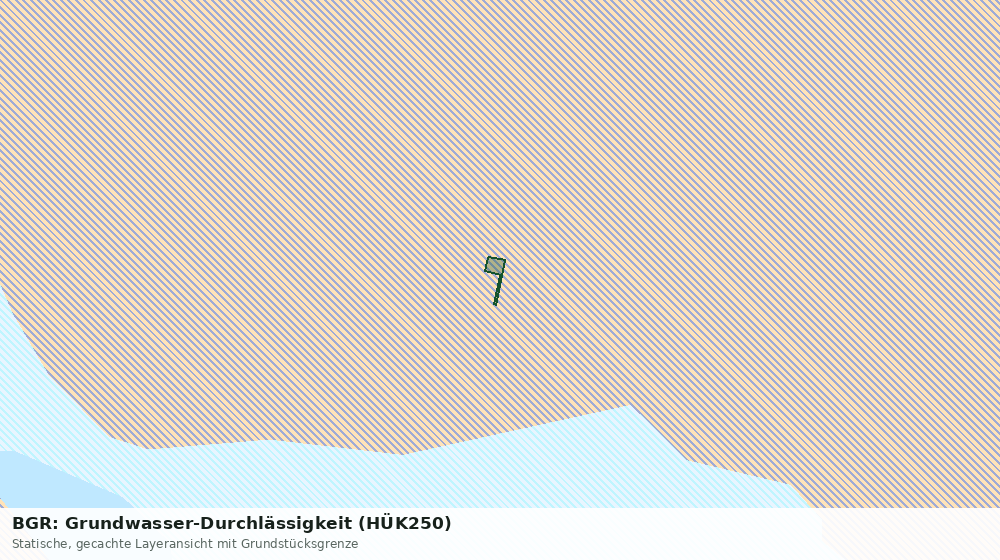 Statische Kartenansicht: BGR: Grundwasser-Durchlässigkeit (HÜK250)