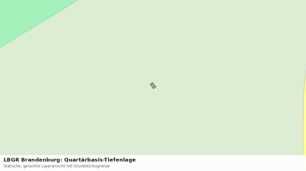 Statische Kartenansicht: LBGR Brandenburg: Quartärbasis-Tiefenlage