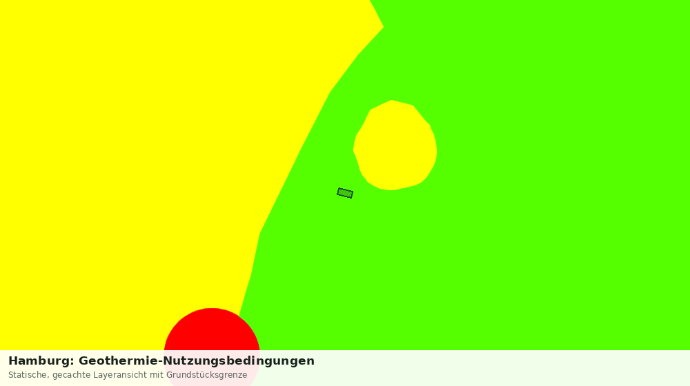 Statische Kartenansicht: Hamburg: Geothermie-Nutzungsbedingungen