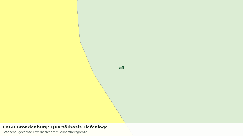 Statische Kartenansicht: LBGR Brandenburg: Quartärbasis-Tiefenlage