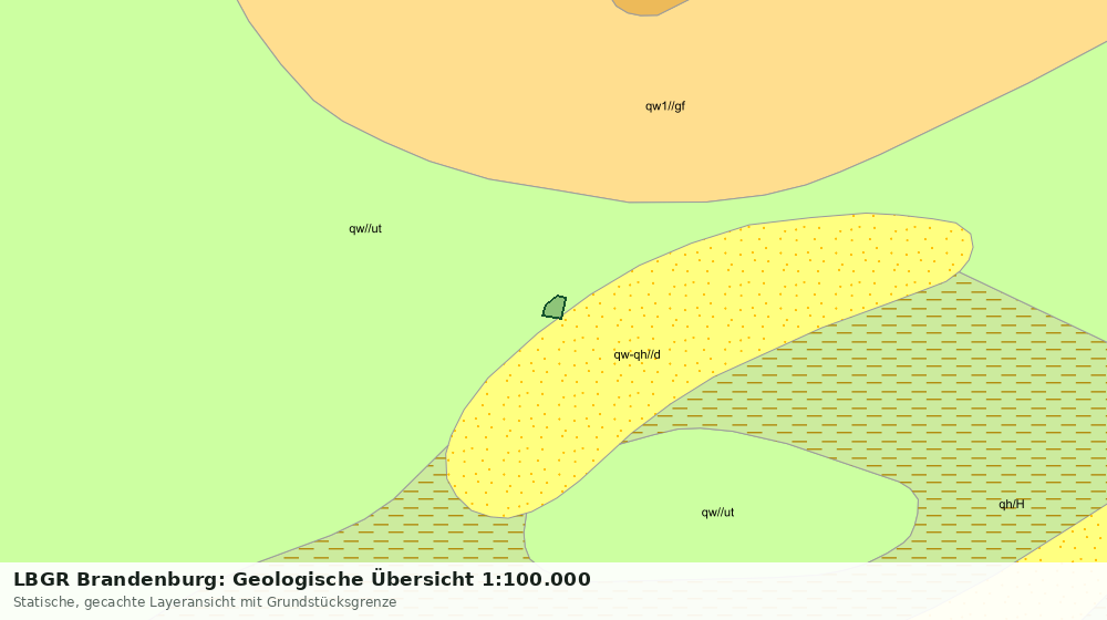 Statische Kartenansicht: LBGR Brandenburg: Geologische Übersicht 1:100.000