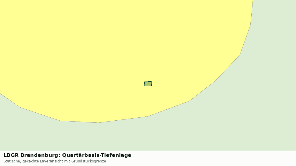 Statische Kartenansicht: LBGR Brandenburg: Quartärbasis-Tiefenlage