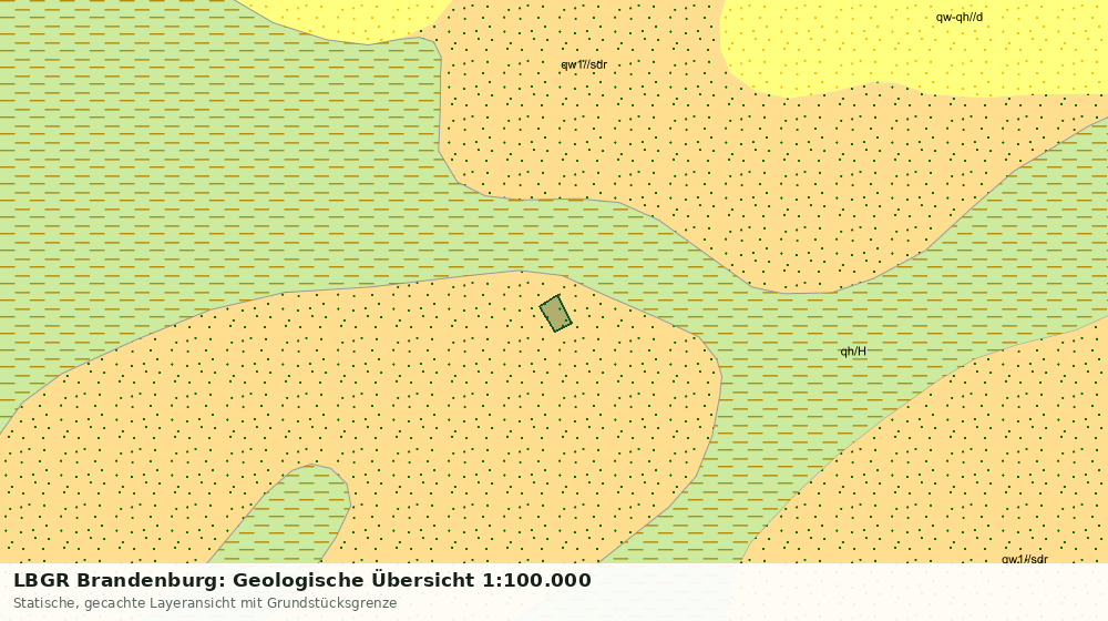 Statische Kartenansicht: LBGR Brandenburg: Geologische Übersicht 1:100.000