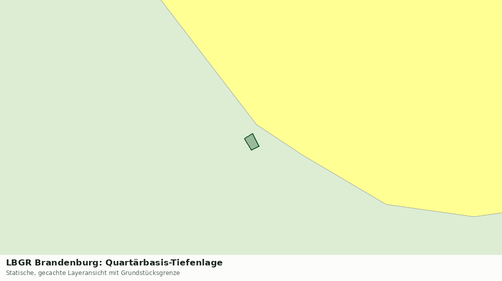 Statische Kartenansicht: LBGR Brandenburg: Quartärbasis-Tiefenlage