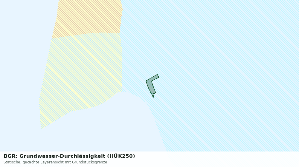 Statische Kartenansicht: BGR: Grundwasser-Durchlässigkeit (HÜK250)
