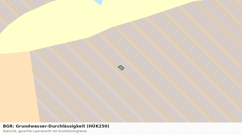 Statische Kartenansicht: BGR: Grundwasser-Durchlässigkeit (HÜK250)
